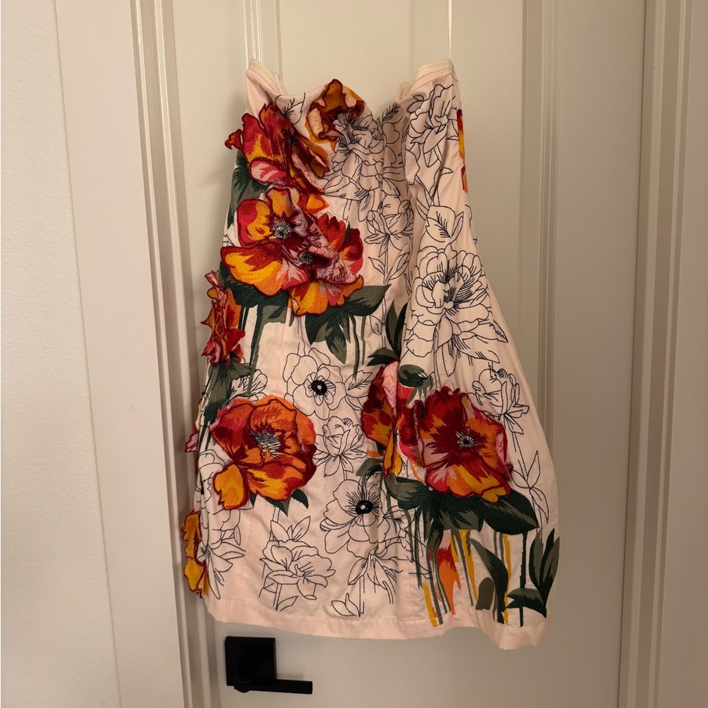 Anthropologie Strapless Mini dress
